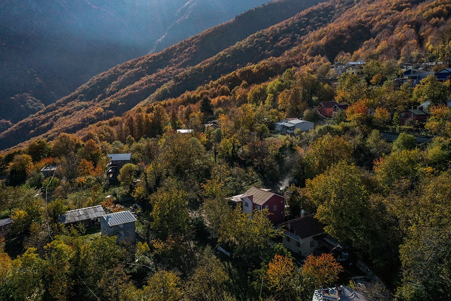 'Çalıkuşu'nun köyü'nde sonbahar güzelliği