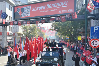 Cumhuriyet Bayramı’nda Bursa’ya yakışan kutlamalar