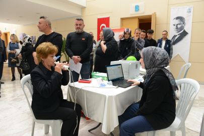 Belediye çalışanları KOAH testinden geçti